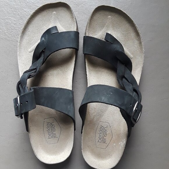 Berkley Jensen Suede Twisted Strap Birkenstock Sandal Size 9 - Picture 1 of 9